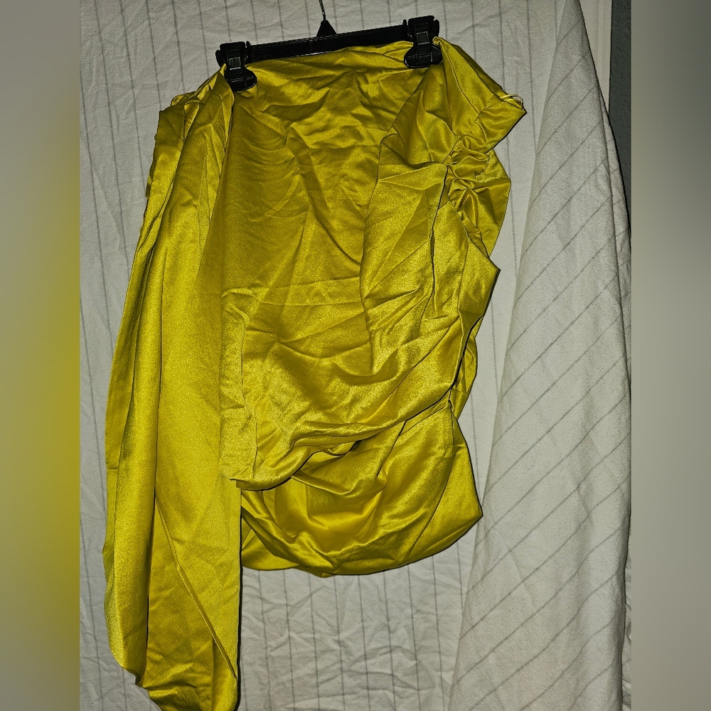 Elegant Yellow Women's Shirt